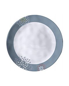 Tallrik melamin Brunner Belfiore diameter 25 cm vit blå grå