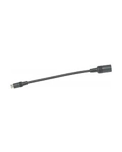 Adapter för kabelmontering svart systemkabel Mini DIN-kontakt mot DIN-honkontaktWaeco RV-61 adapter