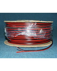 Kabel 2X0,5 Sv/Röd Skub