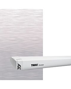 Thule Omnistor markis 6300 L 2,60 m. Mystic grå, vit låda.