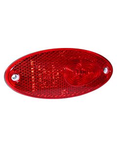 Markeringsljus LED Hella, röd, 102 x 45 x 15 mm / integr.