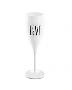 Champagneglas Love Vitt