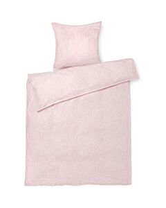 Sängkläder 140 x 200 cm. Rosa/vit.