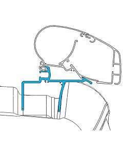 Adapterkit 3 delar till väggmarkis Dometic PerfectRoof 2000 2500 VW Crafter >2017