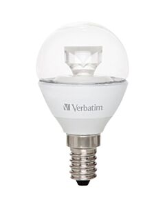 Verbatim LED-ljuslampa, transparent, E14-sockel, 4,5 W