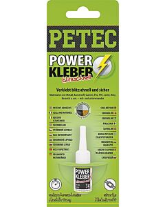 Superlim Petec Power Kleber blixtsnabbt Innehåll 3 g