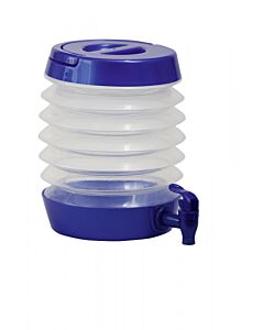 Ihopfällbar vattenbehållare 3,5 färg blå-genomsk