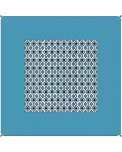 Matta BENT Zip-Carpet färg karibik ljusblå