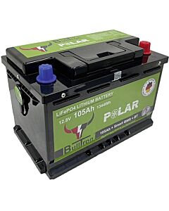 Batteri BullTron Polar 105 Ah LiFePO4 12,8 V batte