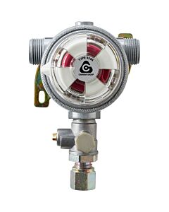 Gasregulator, 8 mm med automatisk strömbrytare och testpunkt