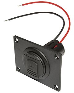 Kontakt Power USB Pro Car EV m. monteringsplattaoch lock 12 - 24 V