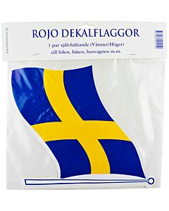 Flagga, svensk. Set om 2, stort.